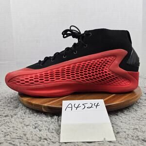 Adidas Mens 15 AE 1 Georgia Bulldogs Black Red Athletic Basketball Shoe IG6669